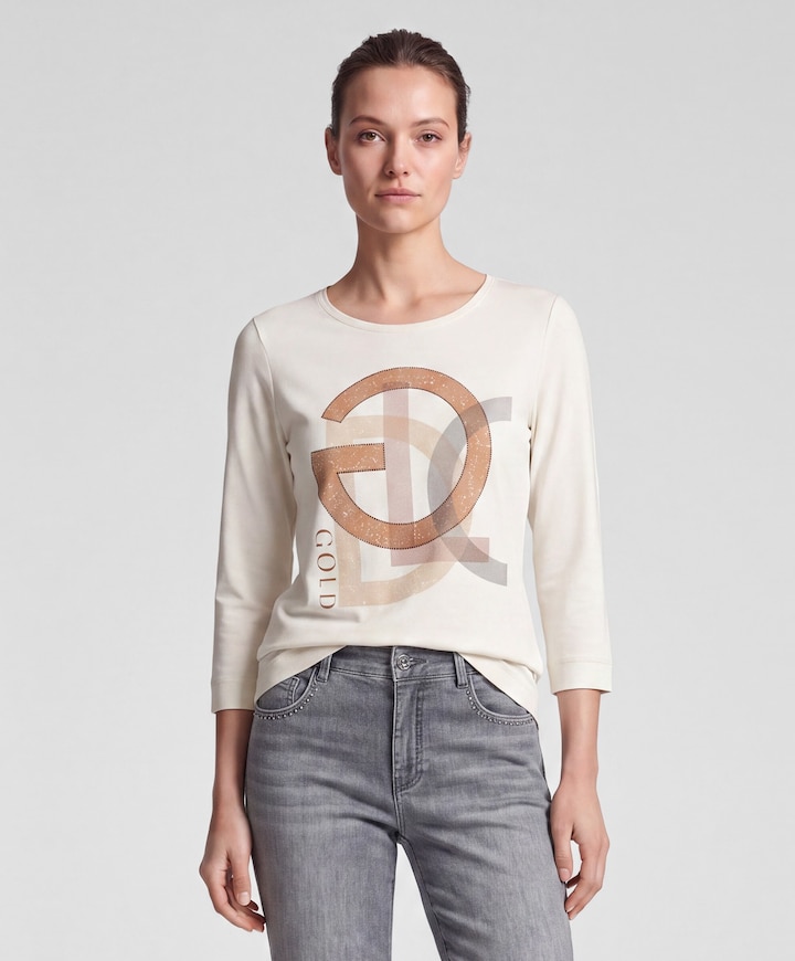 Dames longsleeve ecru