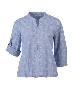 Dames blouse blauw