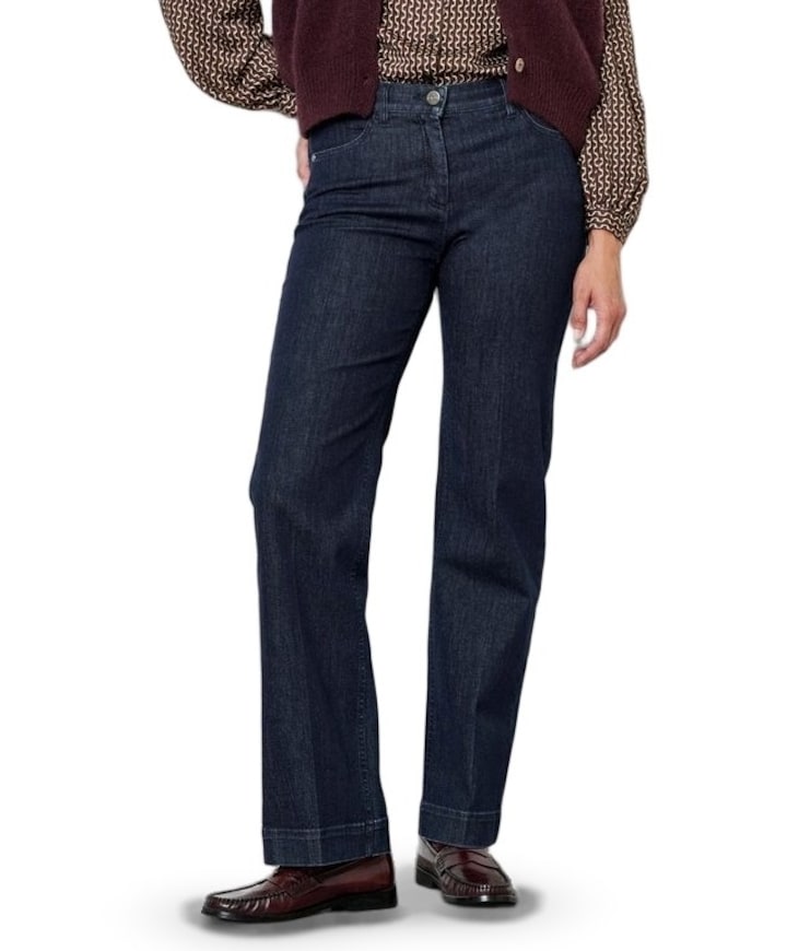Jenny Wide dames jeans blauw