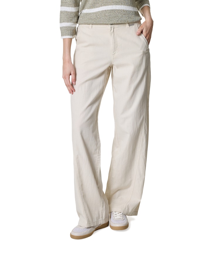 Claudette Cotton Linen L33 dames broek beige