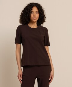 Dames T-shirt bruin