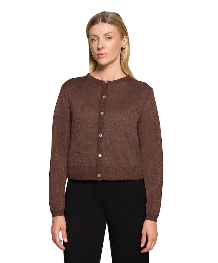Dames vest bruin