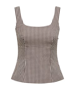 Dames top bruin