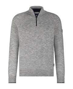 Trui met rits grijs