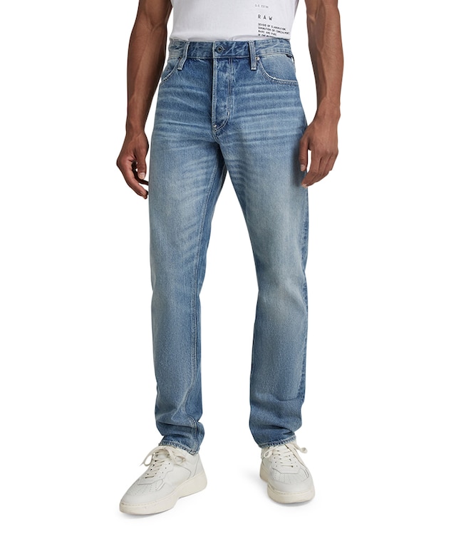 Triple A Regular Straight jeans blauw