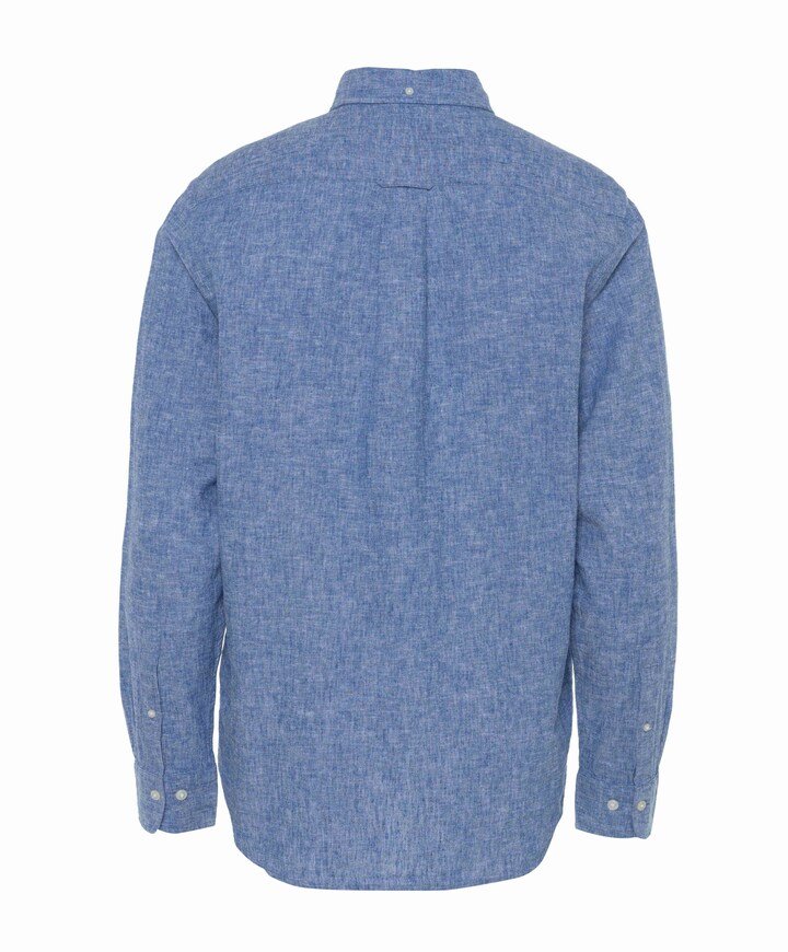 Overhemd lange mouw blauw