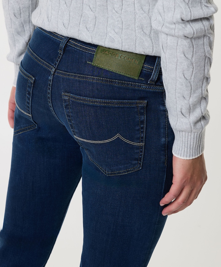 Nick Slim 5 Pocket jeans blauw