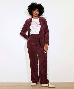 PS-VELVET 2E pantalon bordeaux