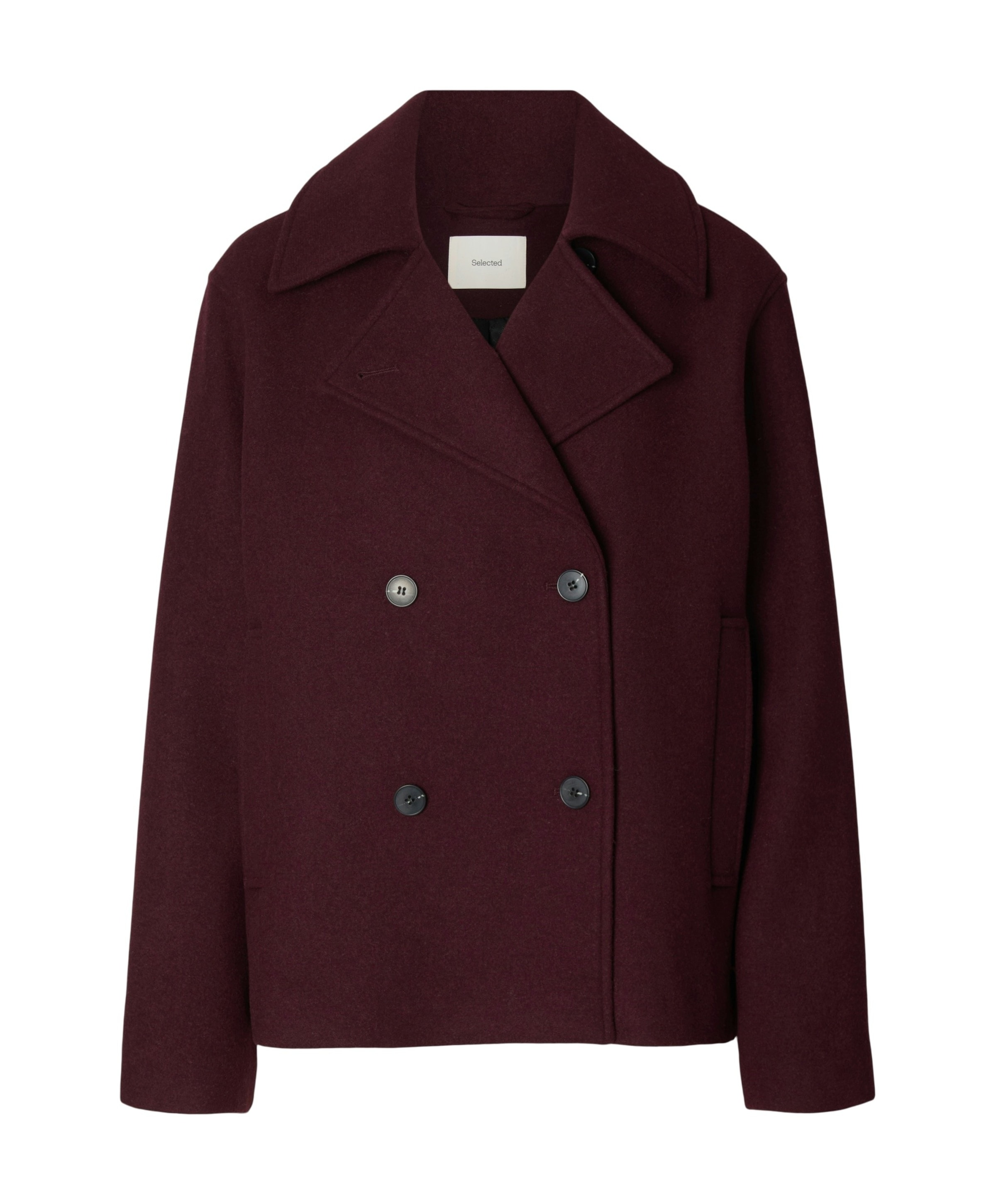 Dames jas bordeaux