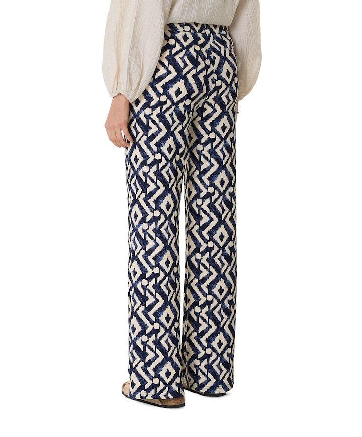 dames broek blauw