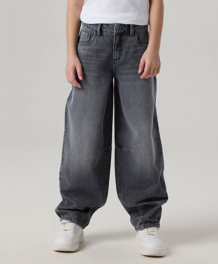 NKFBELLA BARREL JEANS 2113-RM NOOS meisjes jeans grijs