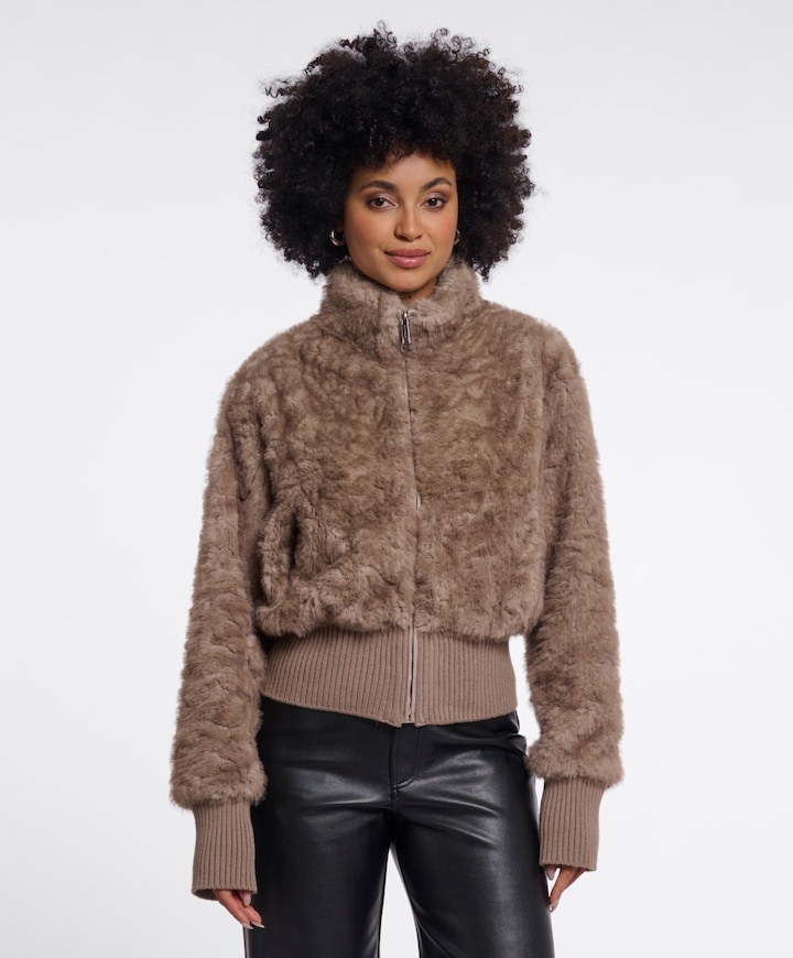 Dames jas beige