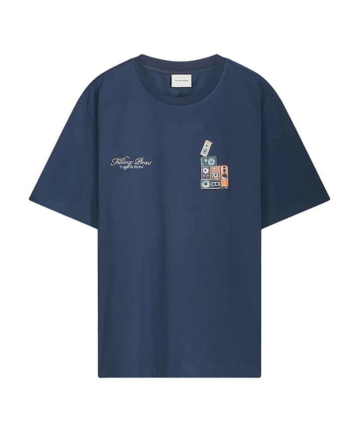 Heren t-shirt blauw