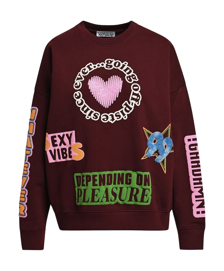 Dames sweater bordeaux