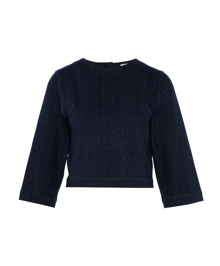 Dames blouse blauw