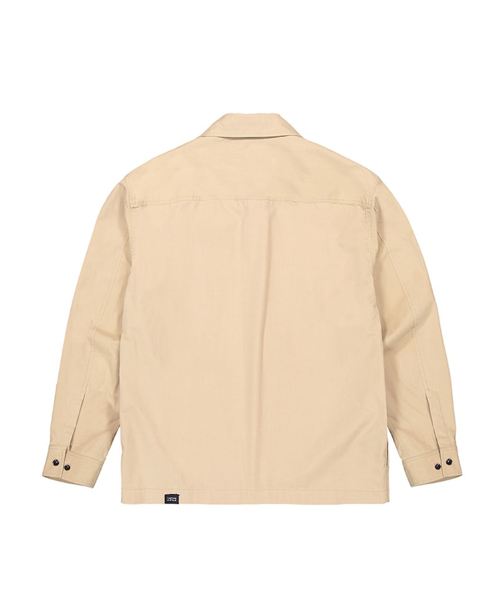 Heren overshirt beige