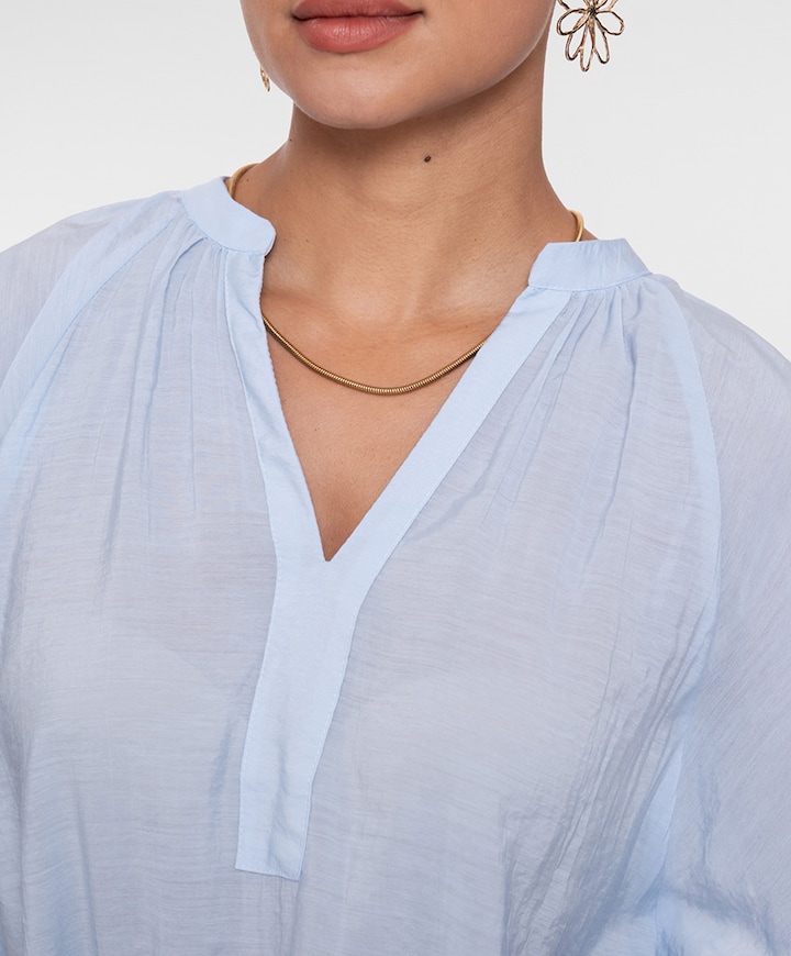 Dames blouse blauw