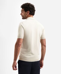Heren polo beige