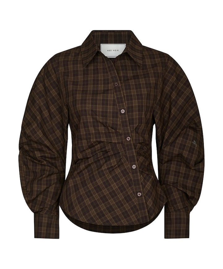 Dames blouse bruin