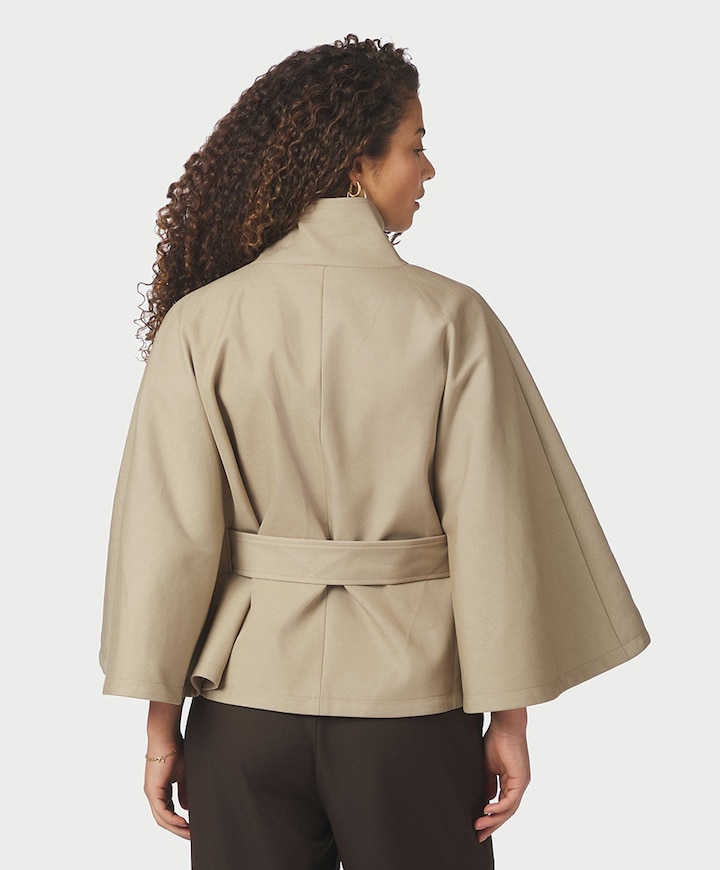 Dames cape beige