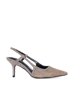 dames slingbacks beige