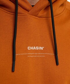 Heren hoodie oranje