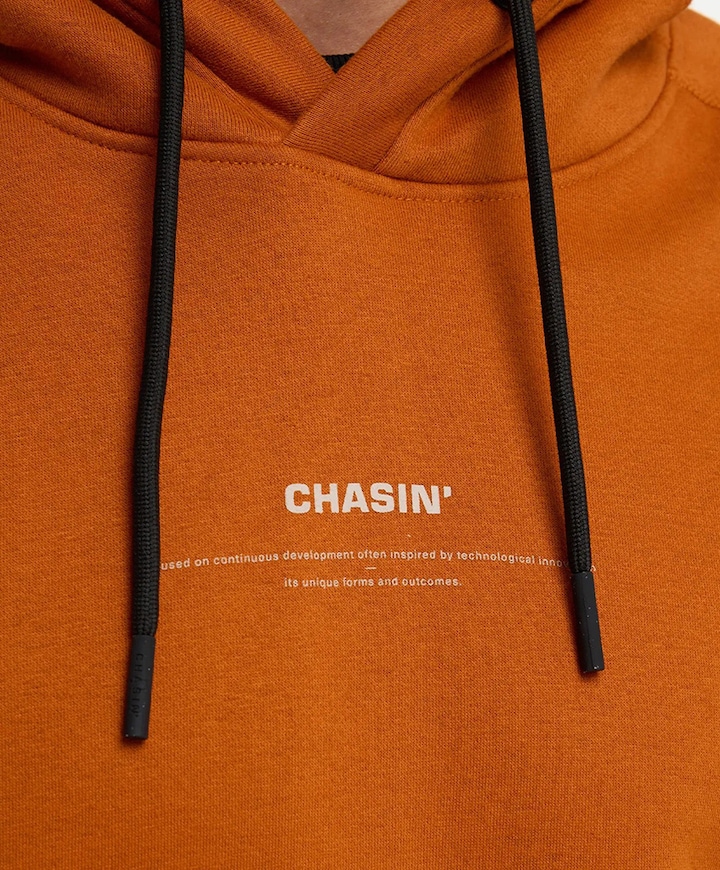 Heren hoodie oranje
