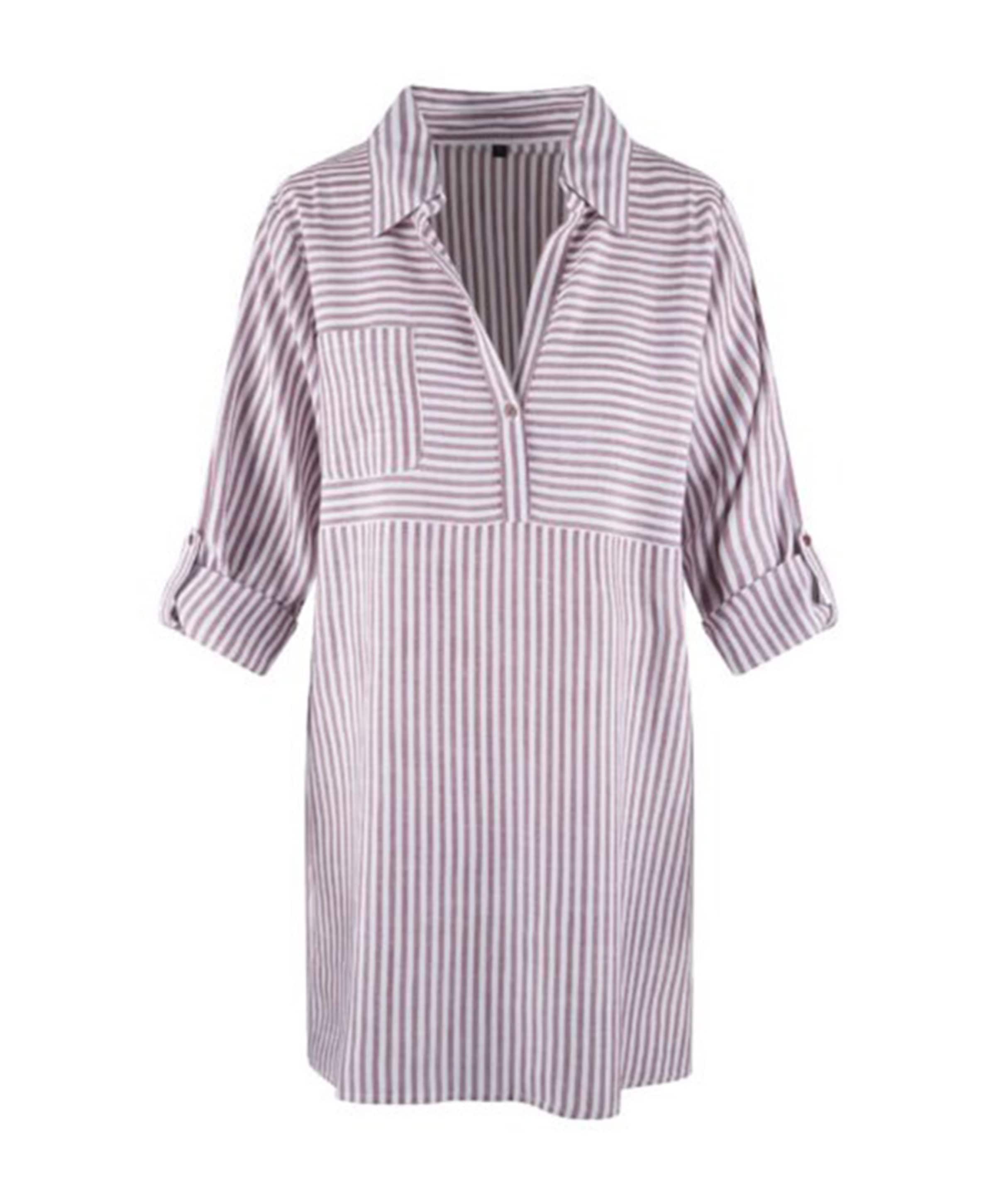 Dames nachthemd bordeaux