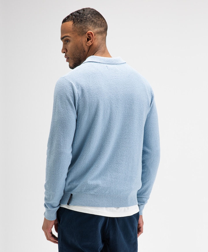 Heren polo blauw