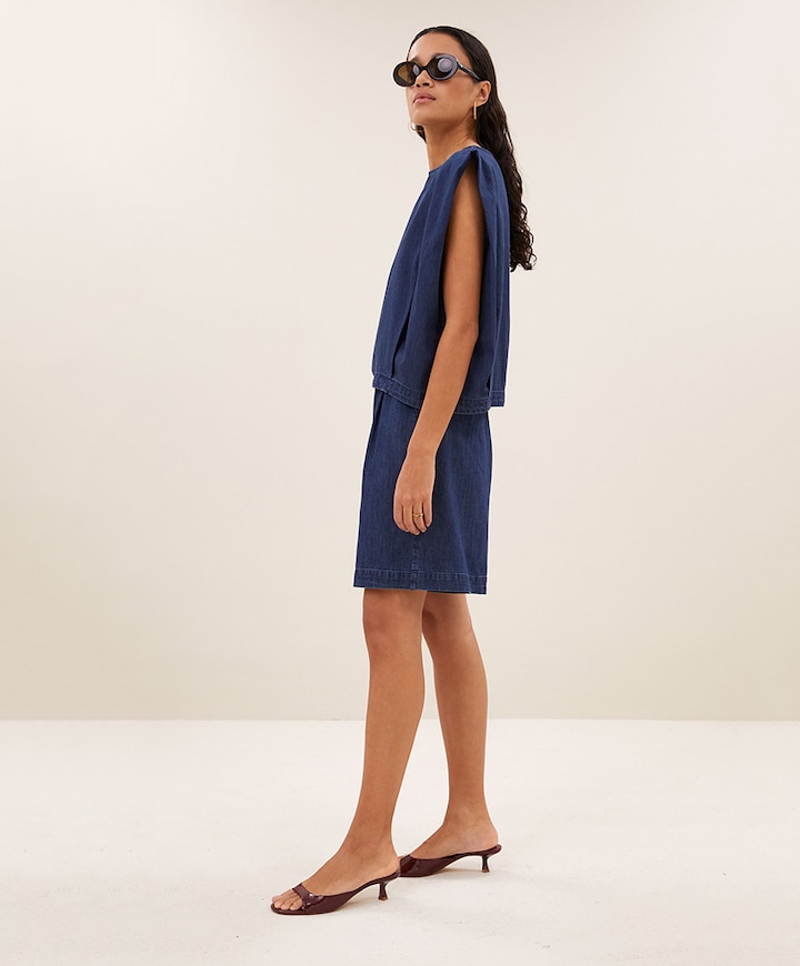 Dames top blauw