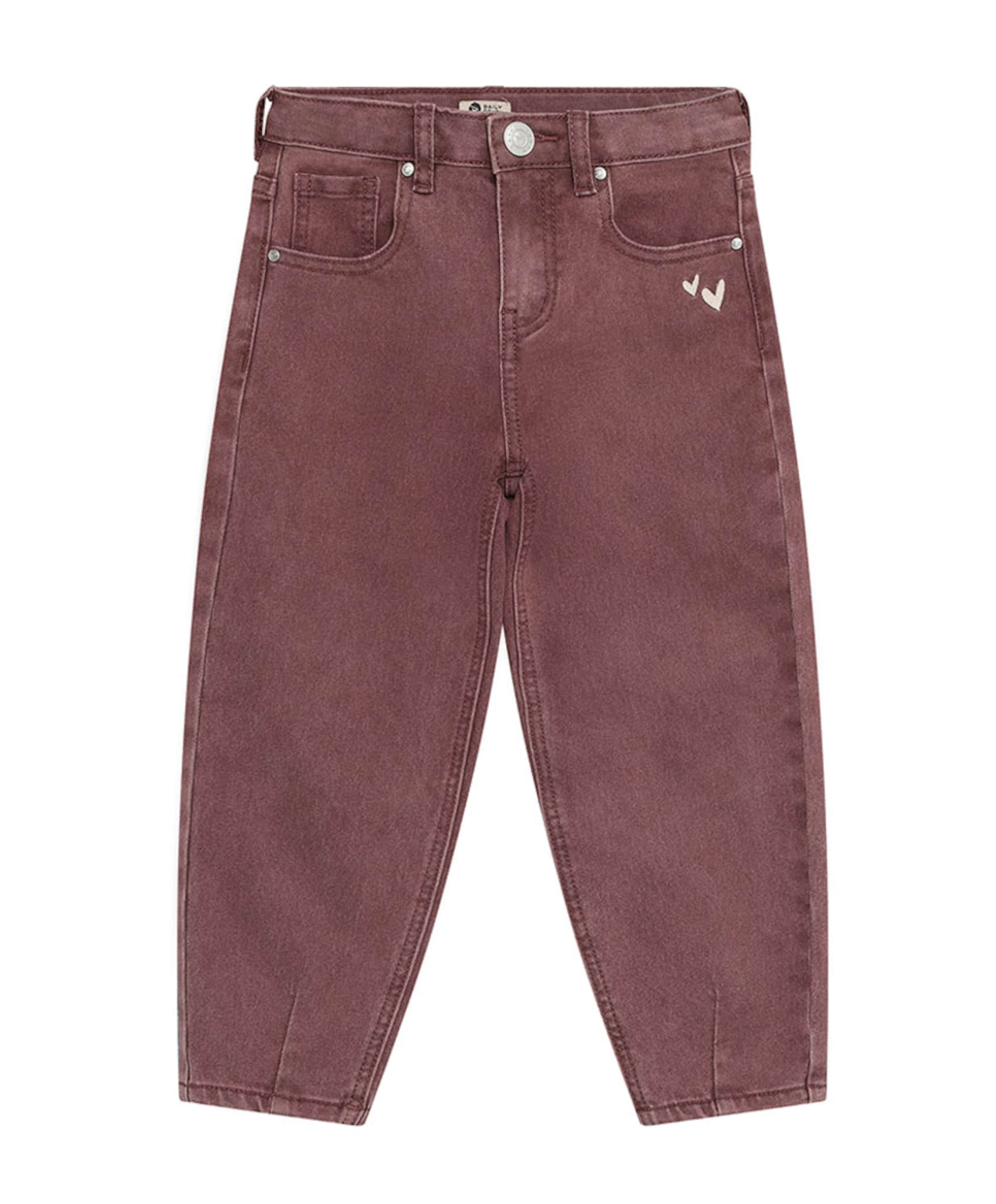 Barrel Fit Washed meisjes jeans paars