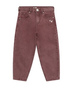 Barrel Fit Washed meisjes jeans paars