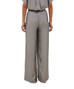 benji silky stripe dames broek zwart