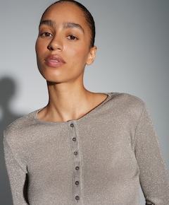 Dames longsleeve beige