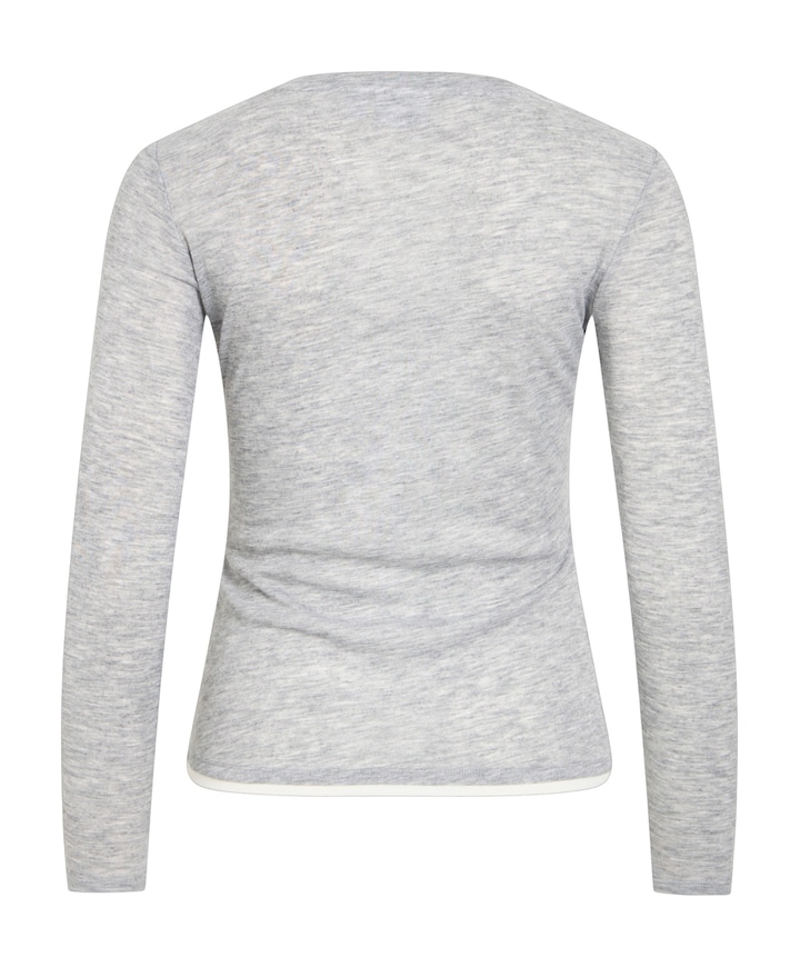 Dames longsleeve grijs