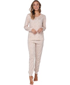 Dames pyjamaset beige