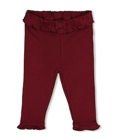 Legging pointelle rib meisjes broek bordeaux