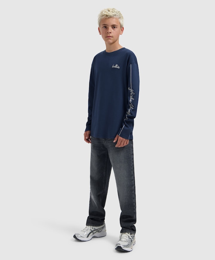 Jongens longsleeve blauw