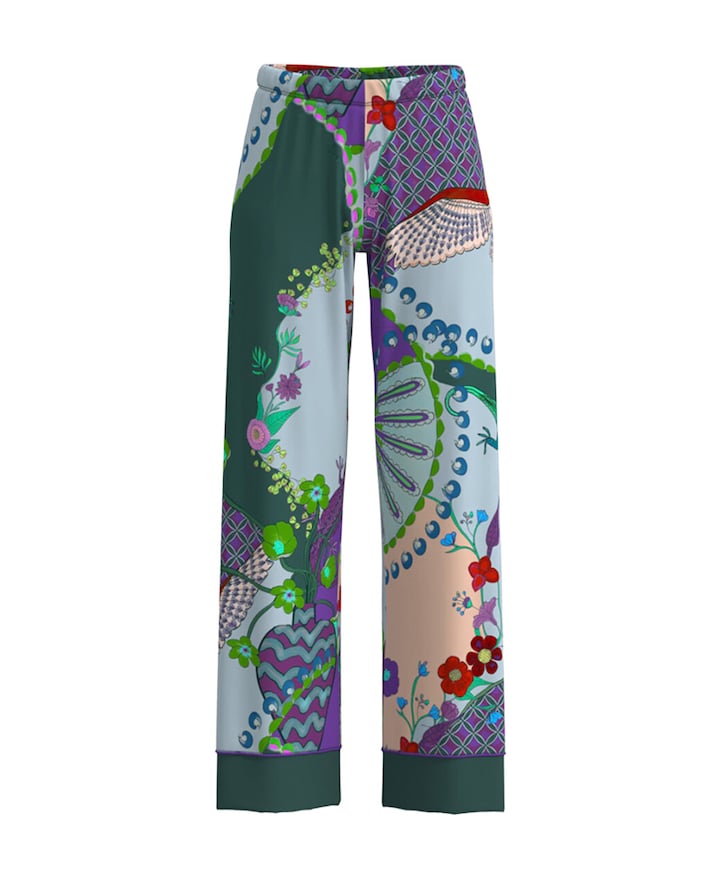 Dames pyjamabroek multicolor
