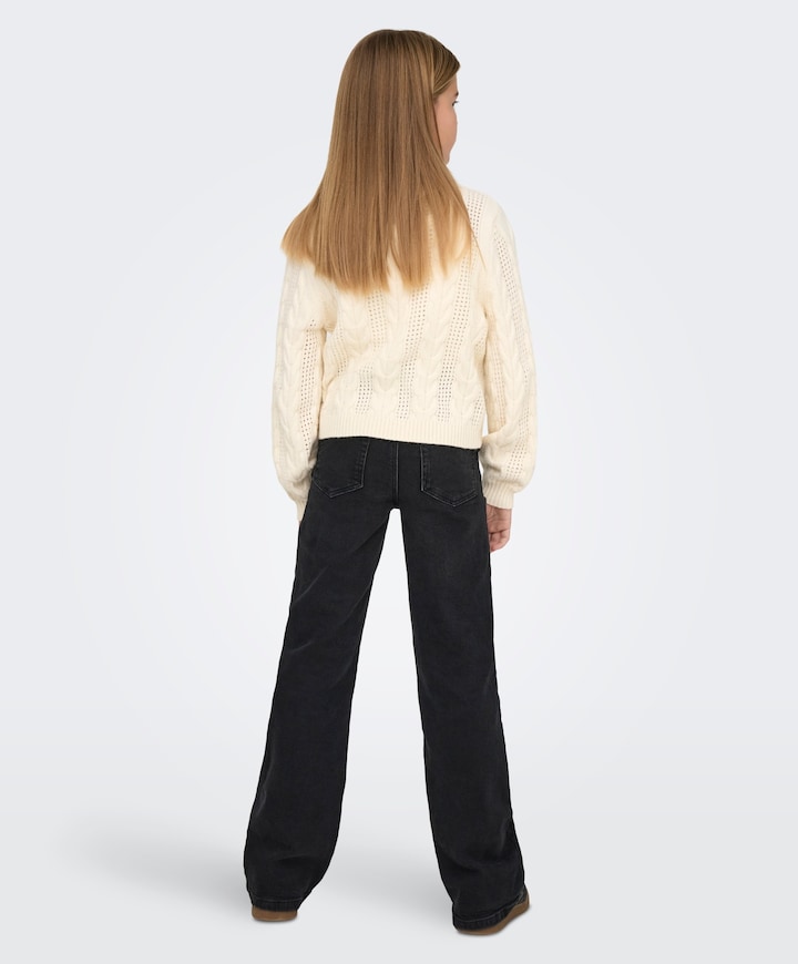 KOGJUICY LIFE WIDE LEG DNM DCC369 meisjes jeans zwart