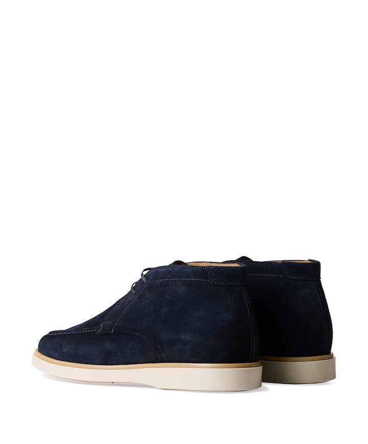 heren veterboots blauw