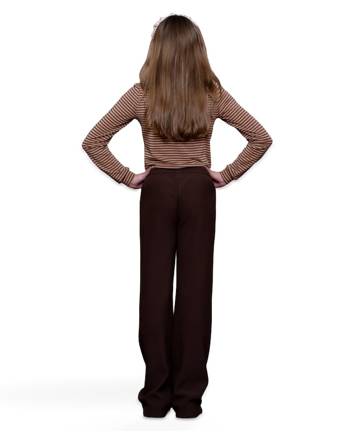 Pants comfy meisjes broek bruin