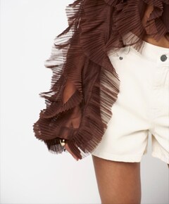 Dames blouse bruin