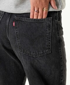 Baggy dad barrel dames jeans zwart