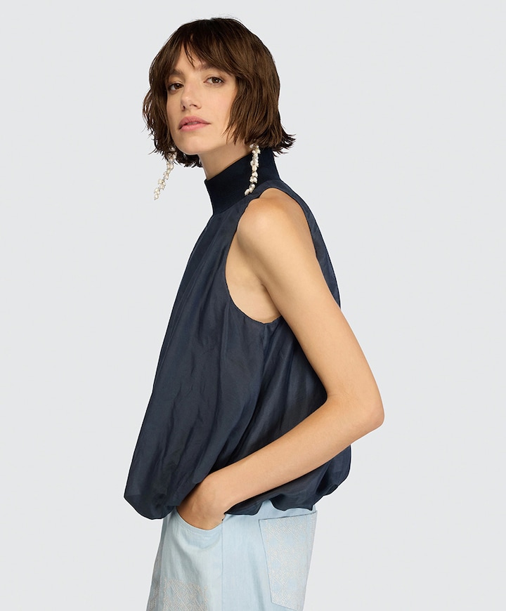 Dames top blauw