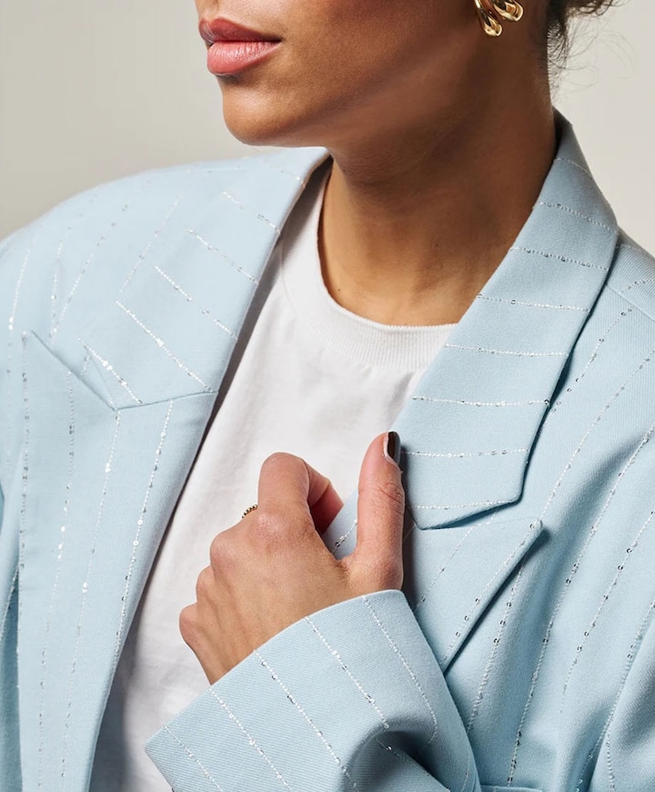 Dames blazer blauw