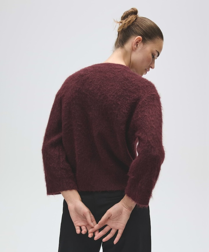 Dames vest bordeaux