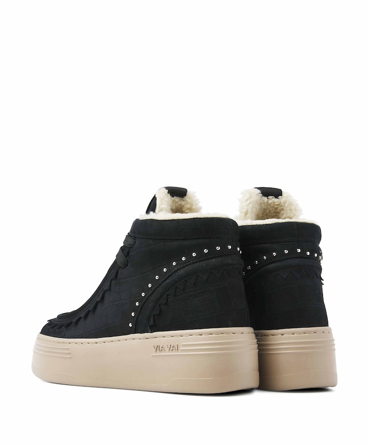 Isa Callum dames sneakers zwart