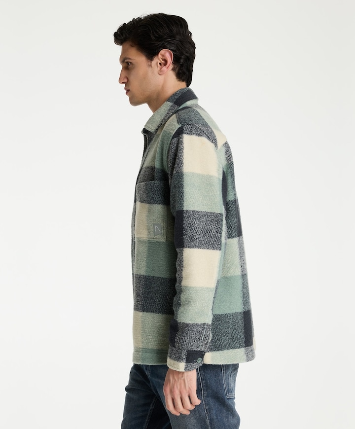 Heren overshirt groen