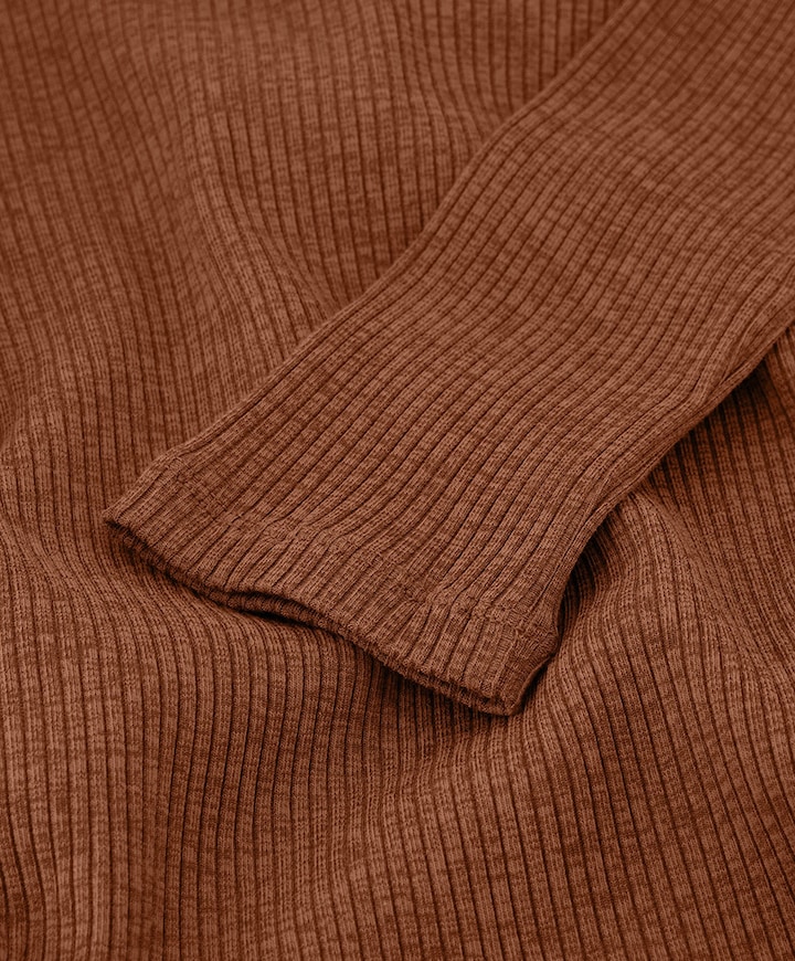 Dames longsleeve brique